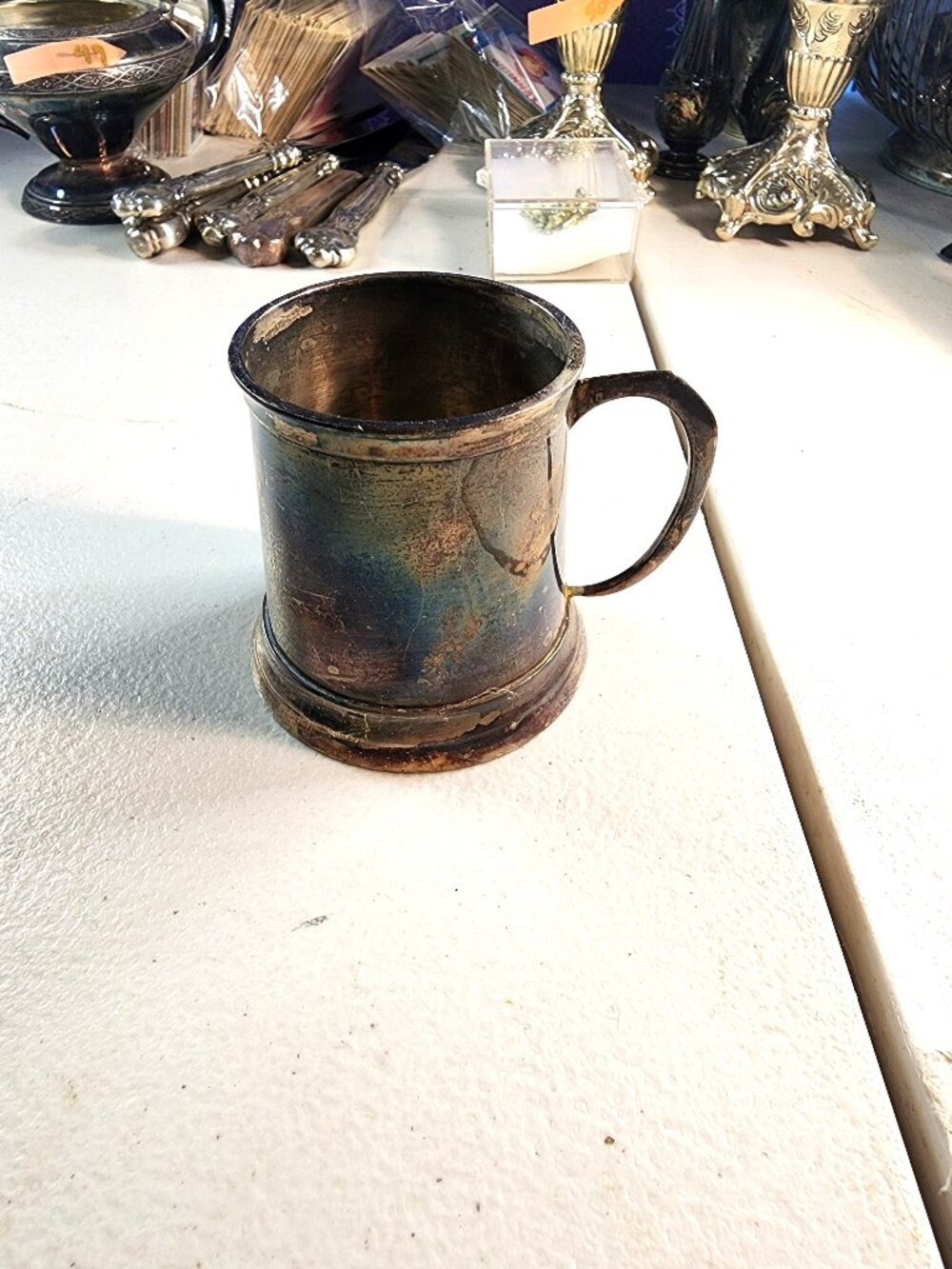 Vintage Crown Silverplate Shot Mug